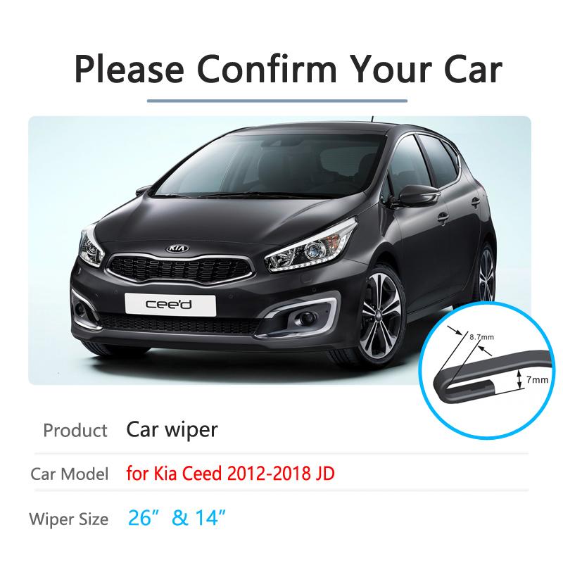 for KIA Cee'd Ceed 2012~2018 2013 2014 2015 2016 JD  Front Windscreen Windshield Wipers Blades Car Accessories Car Wiper Blade