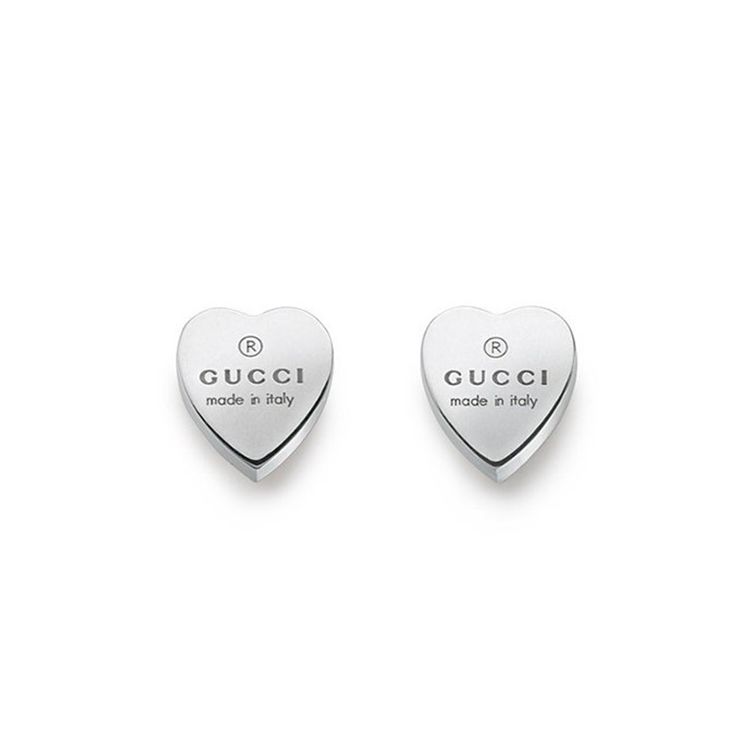 Gucci Trademark Heart Silver Earrings Unisex earrings YBD22399000100 Basic Packaging-Dust Bag+Box