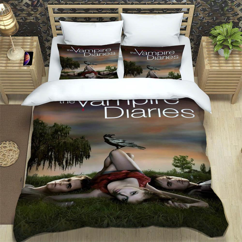 3D Damon Salvatore Printed Bedding Sets Exquisite Bed Supplies Set Duvet Cover Comforter Set Bedding Set Luxury Birthday Gift