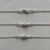 Melliv Silver Knot Necklace_mvn61