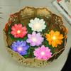 Multicolored, Smokeless and Flameless Tea Lights for Diwali - VERVENIX Set of 6 Floating Lotus LED Candles with Water Sensor