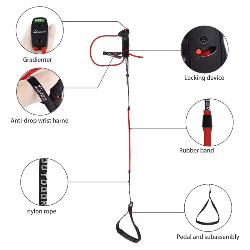 Recurve Bow Resistance Band Exerciser Training Device for Beginners Shooting