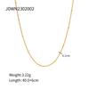 European and American Small Fresh Stainless Steel Necklace Does Not Fade Round Bead Snake Chain Necklace Summer Trend Wholesale