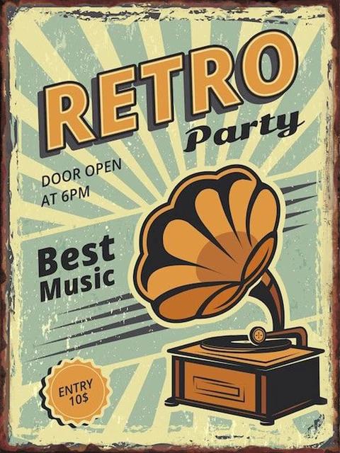Retro Vintage Tape Metal Tin Signs  Music Room Bar Club Wall Decor Plaque  Home Decor Poster with Recording Tapes Design  Iro