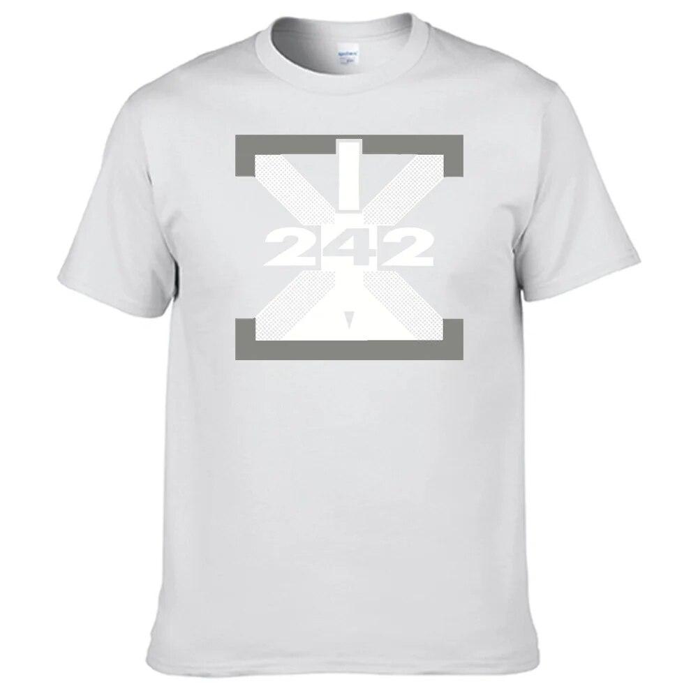 Přední 242 Tričko Unisex 100% bavlna Unisex Dámská košile Nejprodávanější N012