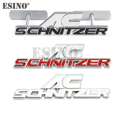 Car Styling 3D Metal Chrome Zinc Alloy Emblem Car Grill Badge Body Trunk Adhesive Emblem Auto Accessory for AC Schnitzer