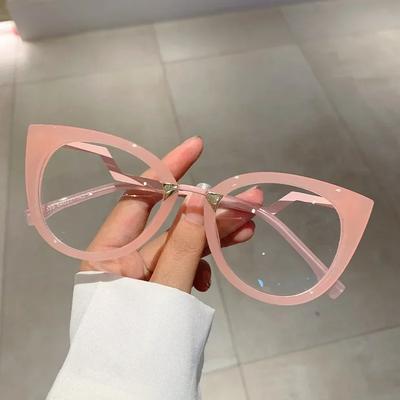Vintage Cat Eye Glasses Anti Blue Light Ladies Women Luxury Eyewear Brand Designer Big Frame Eye Protection Reading Glasses