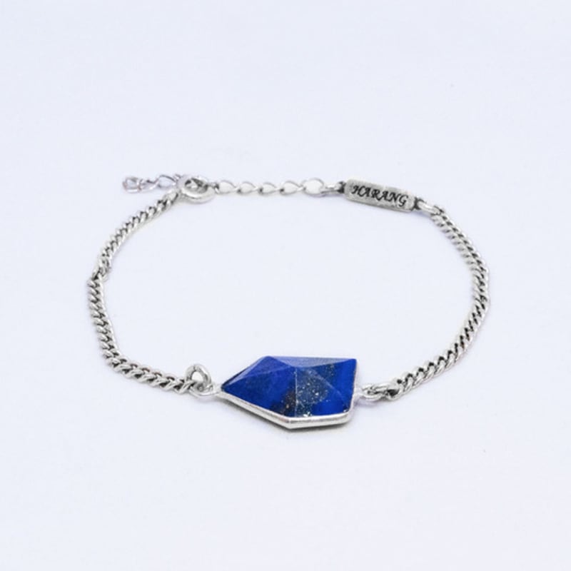 HARANG HR 330B_Pentagon Cut Lapis Lazuli Bracelet