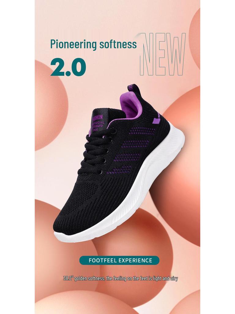 Women's Casual Soft Sole Breathable Flyknit Sneakers