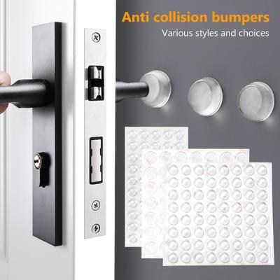 49-100 pezzi 8-15 mm Buffer Dots Cabinet Clear Soft Sticky Pads Cuscino Porta Mobili Protezione Cassetti Ferma Paraurti Cucina Gomma Siliconica Armadio