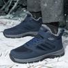Elderly Shoes Men's Autumn and Winter Velvet High-top Warm Cotton Shoes Women's Middle-aged and Elderly Non-slip Walking Shoes Dad Shoes Mom Shoes