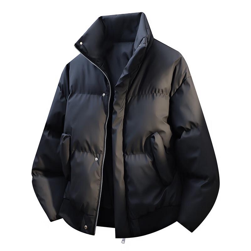 Wassup Sohot Men's American Retro Stand Collar Puffer Jacket