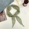 Silk scarf new fashion thin breathable small scarf scarf temperament versatile neck protection scarf rhombus silk scarf waist