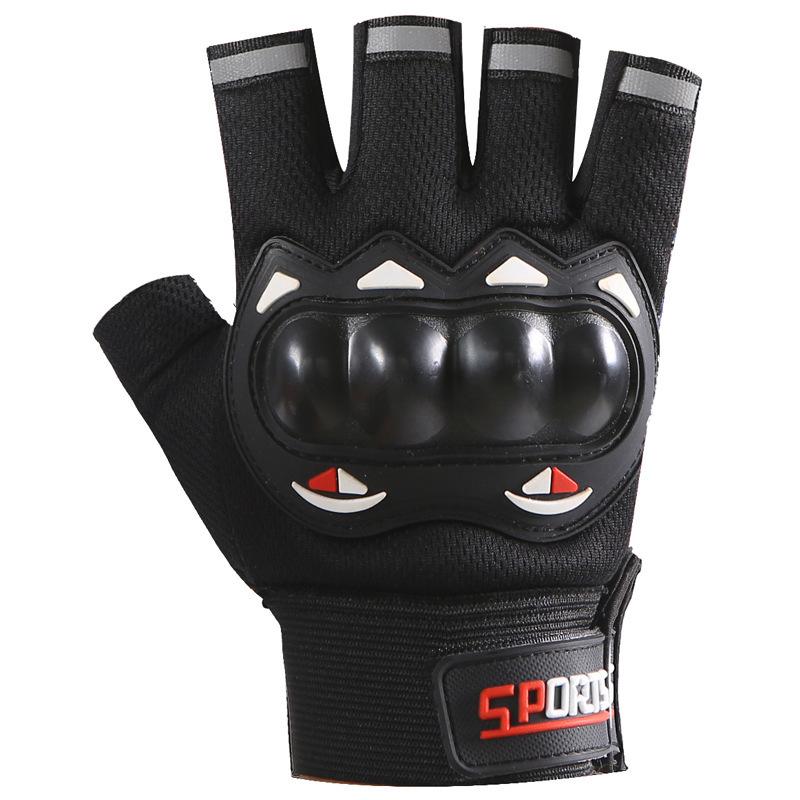 Riding Gloves Men's Locomotive Motorcycle Rider Anti-skid Protective Long Finger