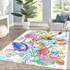 Spongebob And Friends Adventure Square Rugs Are a Great Choice for Living Rooms, Bedrooms, Home Décor, and As Gifts.