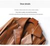 Women's Sheepskin Leather Motorcycle Jacket - Korean Style 2025 Spring/Autumn Outerwear