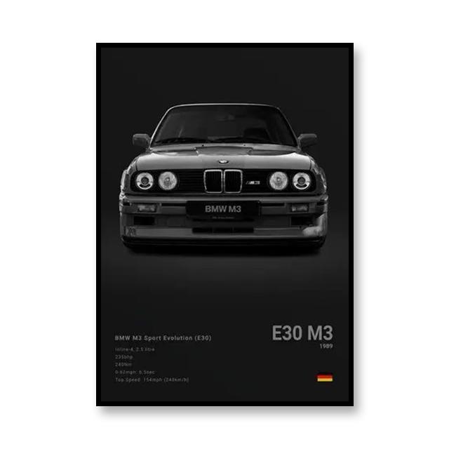 Famous Brand Cars SVJ GT3RS G80M3C Canvas Wall Art Print Poster 918 M5CS MSCSL Decorative Mural Home Decor Gift Unframed