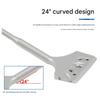 Electric Hammer Chisel Slotted Flat Carving Cutter Grinding Bending Chisel Round Handle Wall Brick Tool Heavy Duty