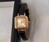 New Women'S Watch, Mini Small Dial, Square Case, Leather Strap, Ladies' Watch, Student Watch, Elegant Small Brown Watch.