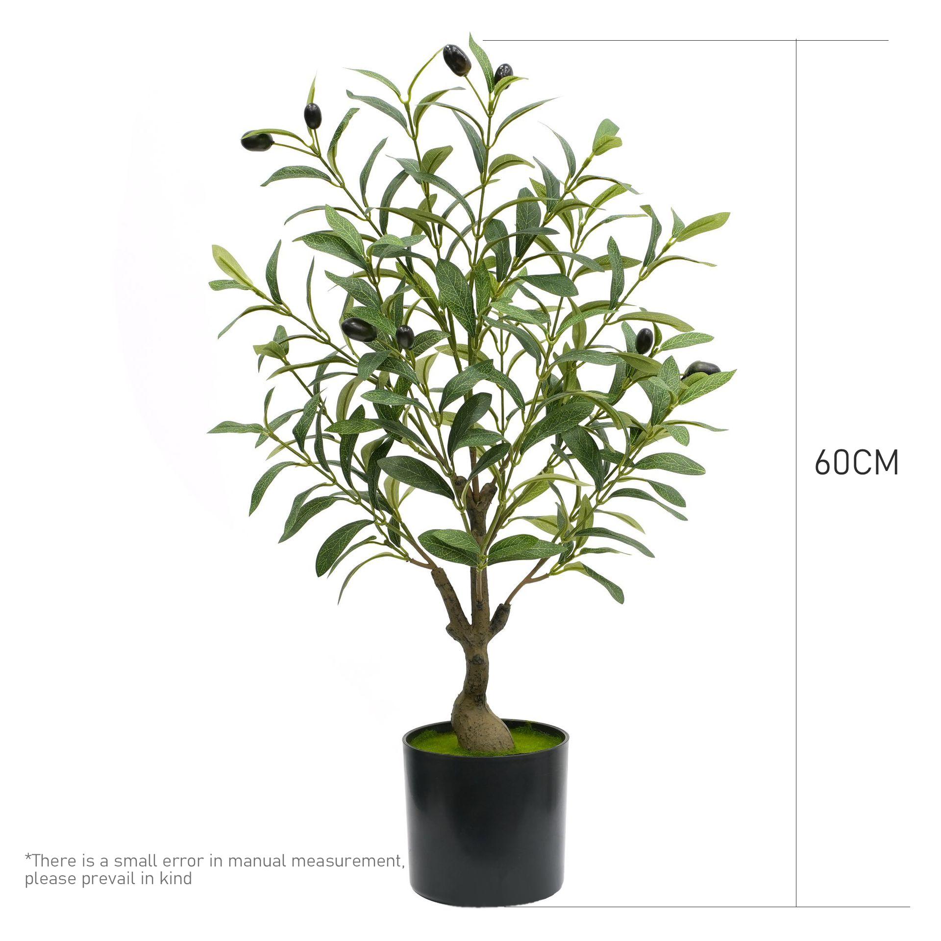 

Simulation Greenery Fake Bonsai Decorative Pieces Living Room Indoor Bonsai Simulation Plants Olive Tree Fake Tree As photo shown