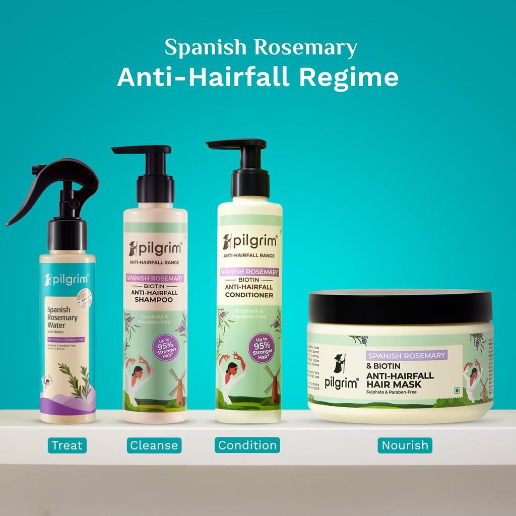 Pilgrim Spanisches Rosmarinwasser Spray Mit Biotin Für Haarkraft Und Volleres Aussehen 100 ml Für Frauen Und Männer Tägliche Anwendung