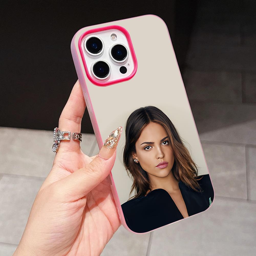 Fashion Eiza Gonzalez Jelly Double layer Rose Red Mobile Phone Case for iPhone 17 16 15 14 13 12 11 Air Pro Max Plus Protective