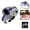 Geometric Oval Zircon Silver Womens Ring With Fashion Chic Style For Trendy Wear