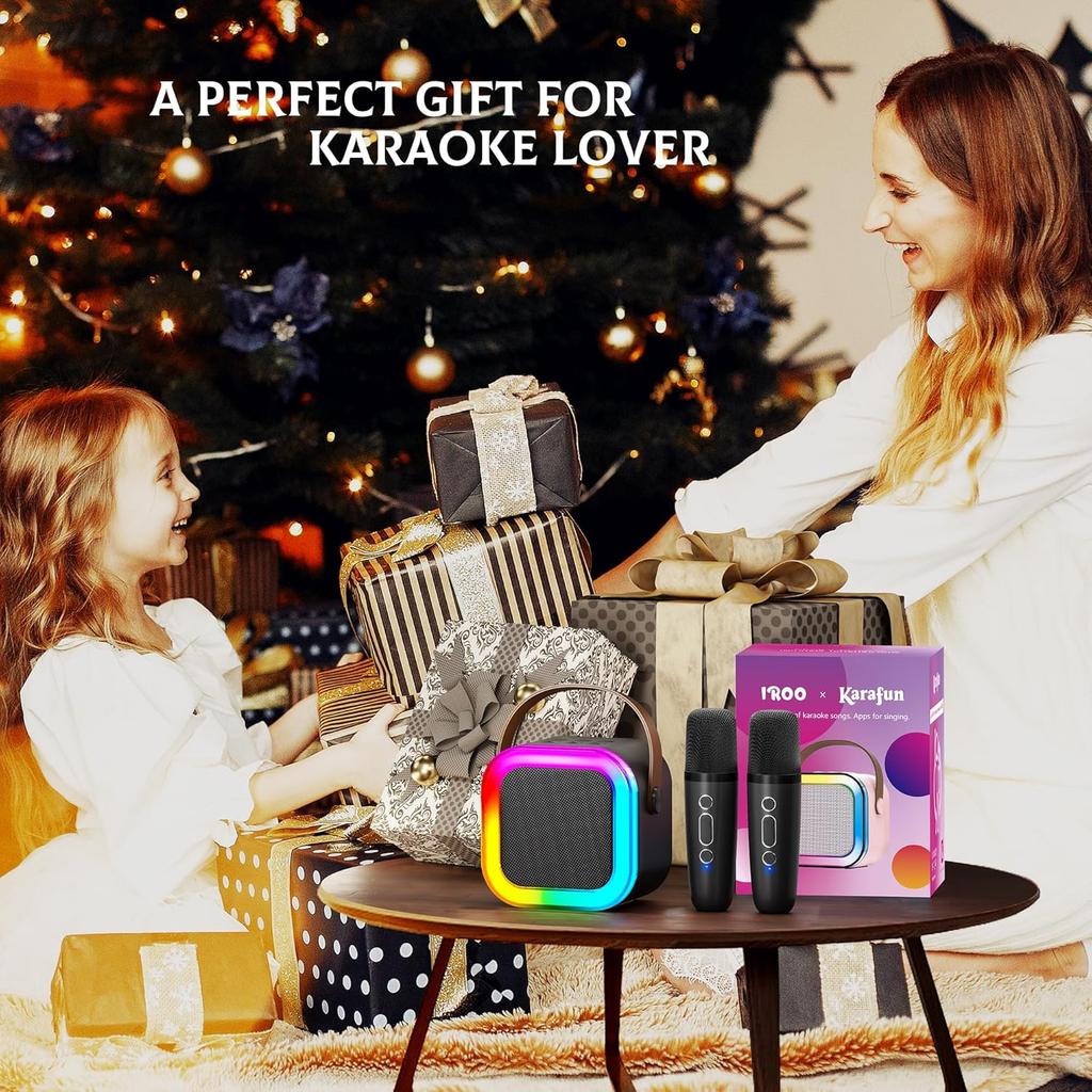 Mini Karaoke Machine for Kids, 2025 TOP Toys Birthday Gifts Ideas for Girls Ages 4, 5, 6, 7, 8, 9, 10, 12+ Years Old, Portable MP3 Player with 2