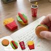 Shandini Fast Food Fun Eraser Set Stationery for Gifts 4 Erasers per Set - Kids, School, Prizes, - (2 Sets)