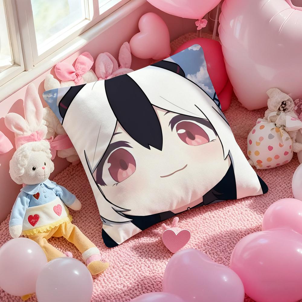 Anime Blue Archive Kawaii Girl Cushion Cover Pattern Printed Pillowcase for Living Room Sofa Cushion Cover & Bedroom Decor
