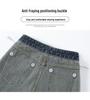 Women's High-Waisted Wide-Leg Velvet Jeans - Slimming, Loose Fit, Floor-Length, for Spring & Autumn