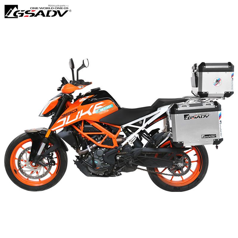GSADV Crash Bar Bumper for KTM Duke 250/390 with Modified Top Box and Side Box Aluminum Alloy