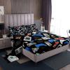 Gamepad Pattern Mattress Four-Piece Bedding Set Bedroom Dormitory Bedding Decoration