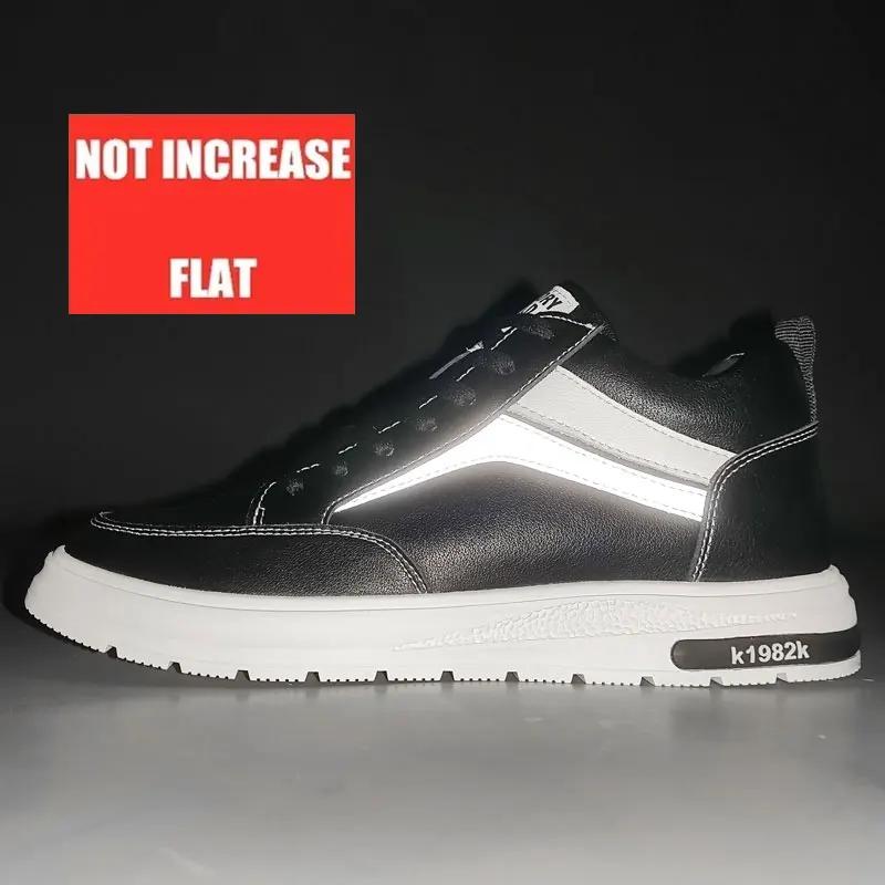 

Модные мужские туфли на платформе, туфли для увеличения роста, из натуральной кожи, увеличение роста на 6-8 см, мужские повседневные кроссовки для увеличения роста 37