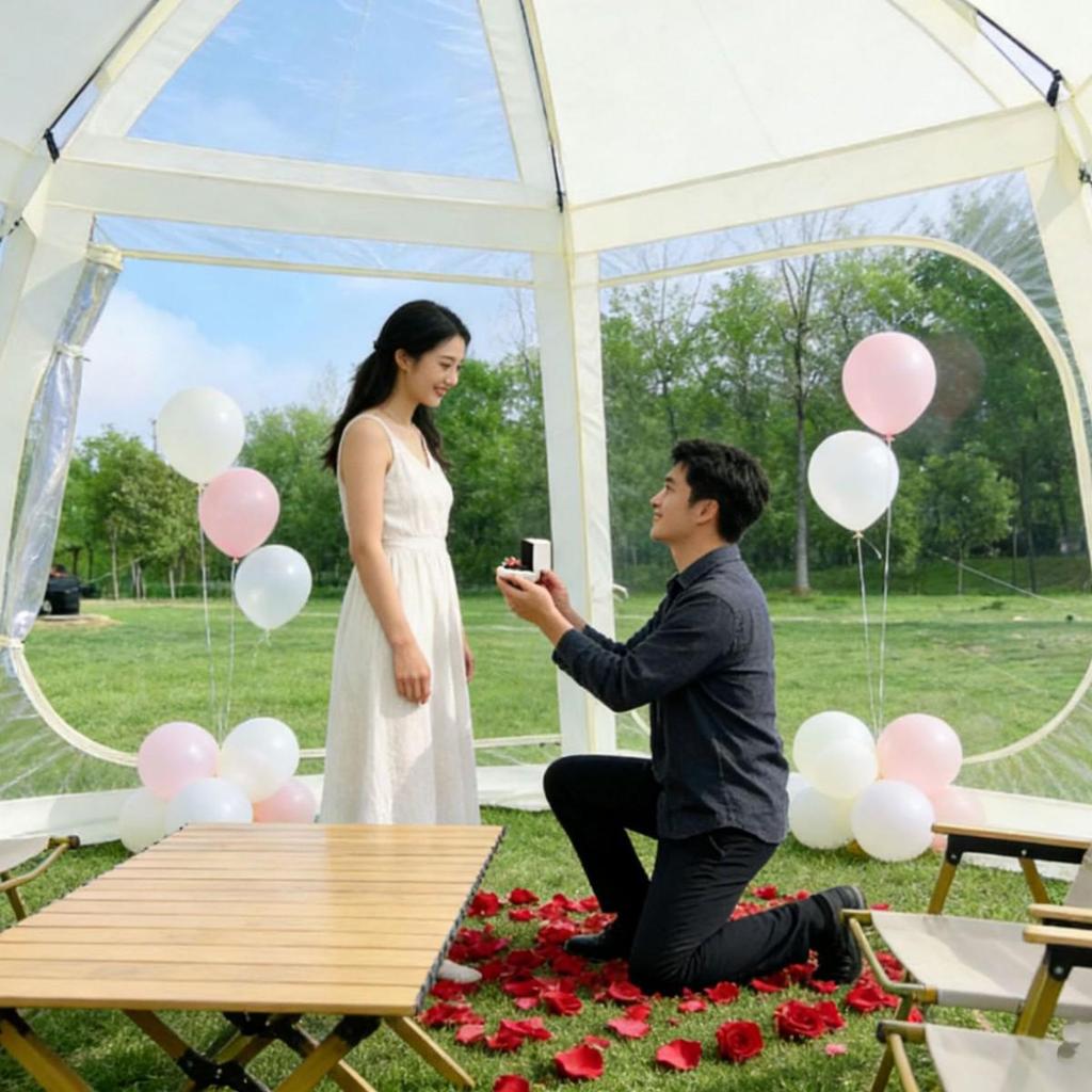 Patented Transparent Starry Sky Tent - Outdoor Leisure Camping Sunroom, Thickened & Rainproof