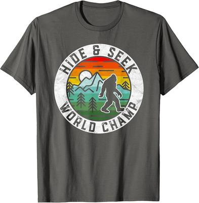 Bigfoot Hide and Seek World Champ Sasquatch Silhouette TShirt Unisex T-Shirt