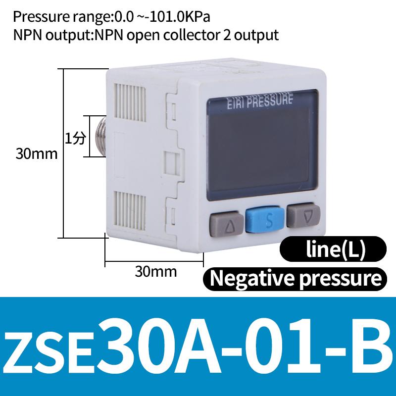 ZSE / ISE30A Pneumatic High-Precision Electronic Digital Display Pressure Switch ISE30A-01-N-L ZSE30A-01-P-L ZSE30AF-01-A