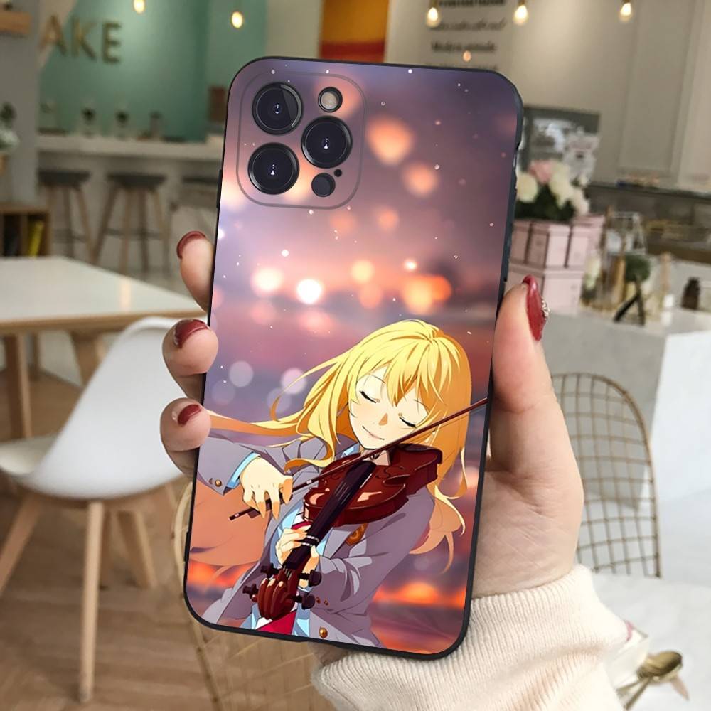 Your Lie In April Phone Case For IPhone 16 15 14 13 12 11 17 Pro Max Simplicity Back TPU Soft Case