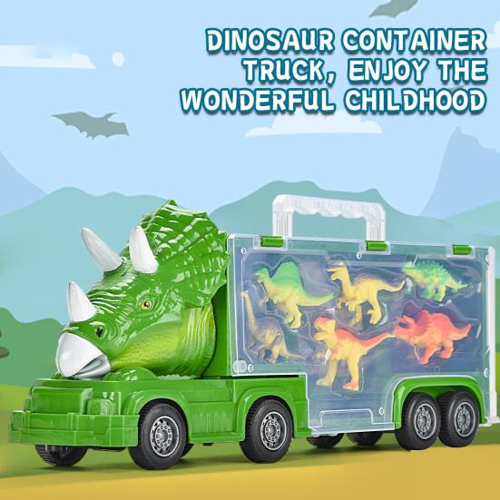 

1 комплект, детская переноска, игрушечный автомобиль-динозавр, реалистичный инерционный грузовик, игрушка без батареи, вождение автомобиля, интерактивное развлечение