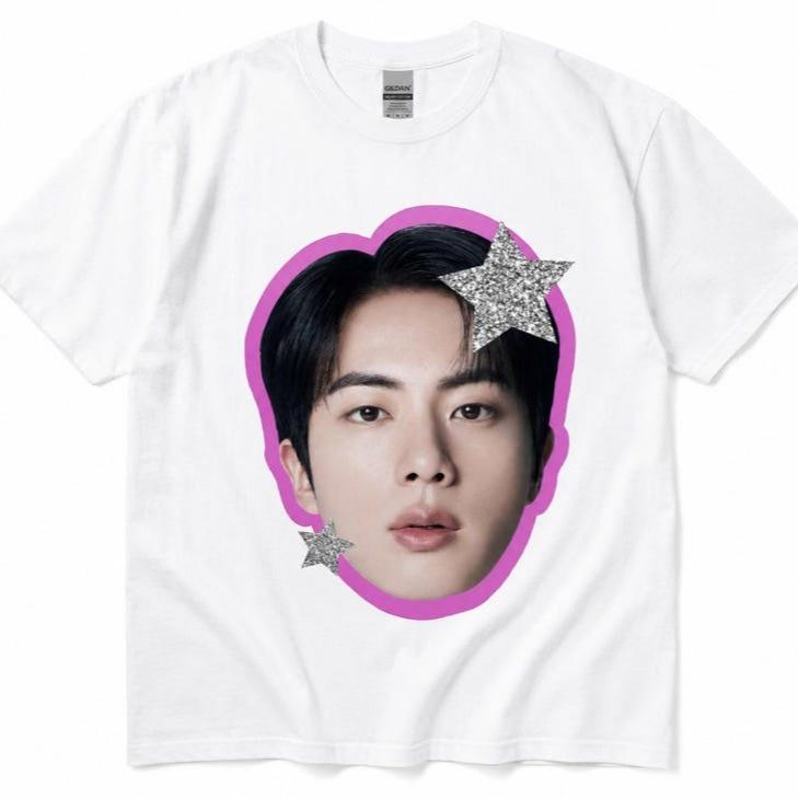 2026 Hot Vintage BangtanJungkook ,Jimin, V, Taehyung, Jin, Suga, RM, J-hope, ARMY Cute Portrait T-shirt Unisex Y2K Gothic Cotton Oversized T-shirt