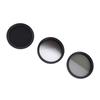 3 In 1 Camera Filter Kit ND8 CPL GND Filter Set Replacement Neutral Density Filter Circular Polarizing Filter Graduated