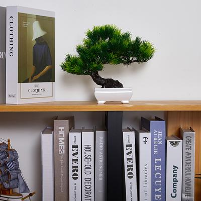 Artificial Plastic Plants Bonsai Small Tree Pot Fake Plant Potted Flower Garden Arrangement Ornaments Room Home Table Decoration