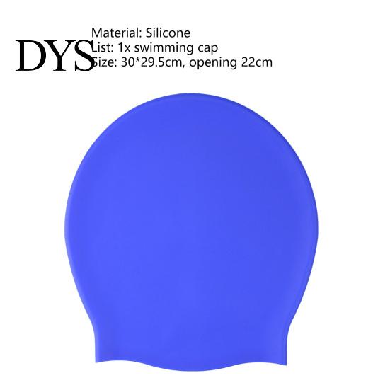 High Elasticity Swimming Hat Breathable Silicone No Constraint Lightweight Flexible Ear Protection Large Size Waterproof Great Durability Swim
