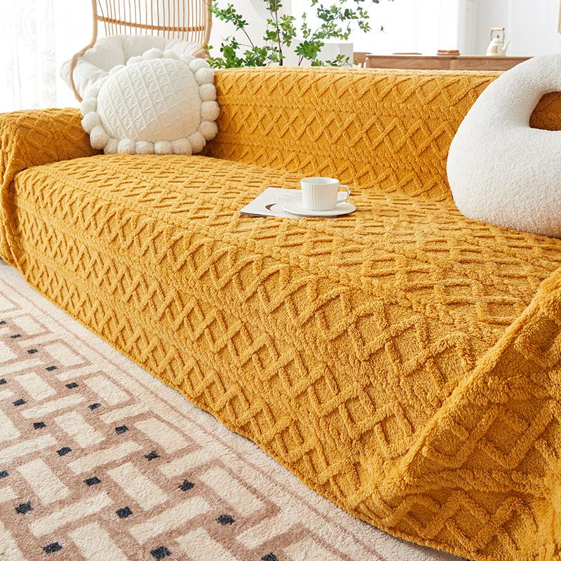 

Чехол на диван, новое полотенце для дивана, серое, расширенное, спинка, подлокотник, полотенце, плюшевый чехол, пыленепроницаемое одеяло 180*130cm