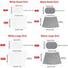 DIY Crafting Plastic Bag Mesh Grid Durable Black White Mesh Cloth Canvas Bag Sheets