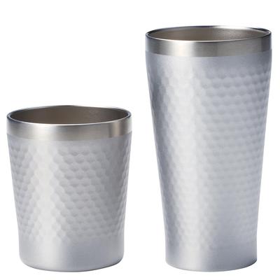 Dolce Duo Pair of Set of Stainless Perfect for Hot or Cold Gift Tumblers, 2, Steel, Silver, Insulated, Drinks, GR-1778
