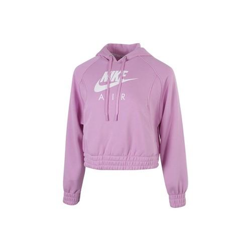 Nike Женская розовая короткая повседневная толстовка с капюшоном EU M
