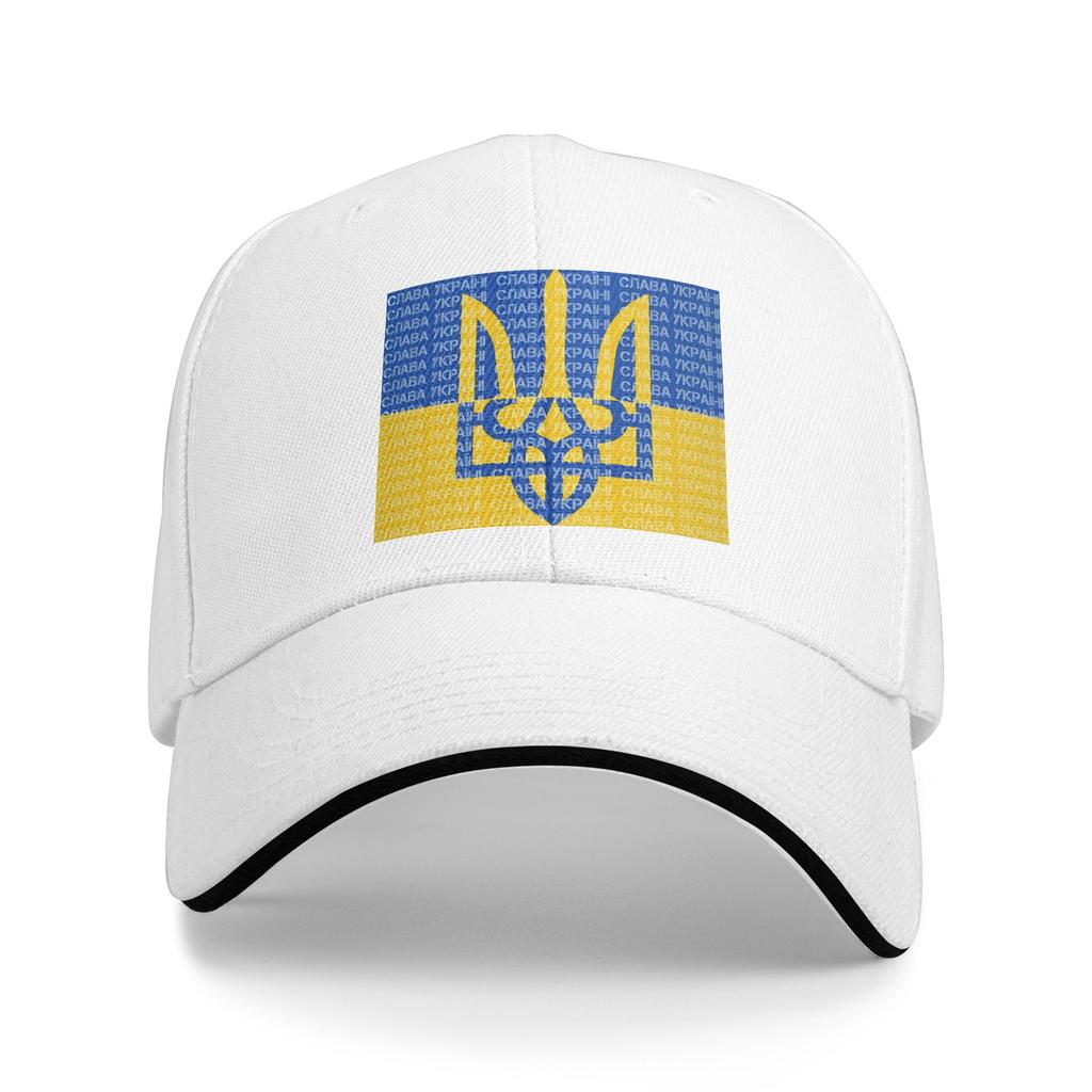Ukraine Flag Trident Slava Ukraini Casual Baseball Cap Summer Trucker Hat Breathable Kpop Rock Snapback Cap Unisex Baseball Caps