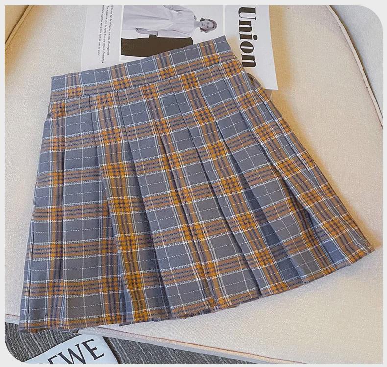 Mädchen Langarm JK Karorock Zweiteiliges Set - College-Stil