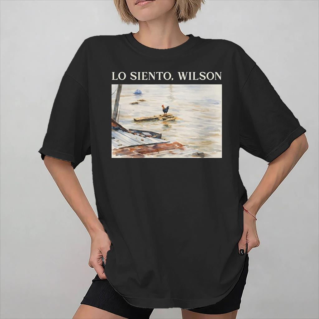 Cute Wilsons Lo Siento Funny Chicken Meme Merch Unisex T Shirt Pure Cotton Tee Graphic Printing Tops Tshirt